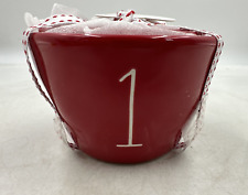 Rae Dunn RARE Stackable Measuring Cups Ceramic Red Heart Ceramic Set of 4 New