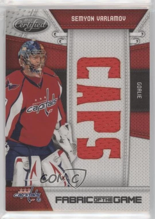 2010-11 Certified Fabric of the Game Die-Cut Team /25 Semyon Varlamov #SV