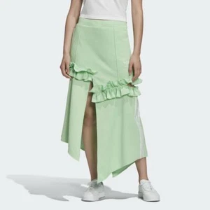 Adidas x J Koo Originals 3 Stripe Trefoil Ruffle Skirt FT9905 Women's Size 2XS - Picture 1 of 8
