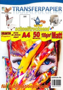 GIC A4 Sublimationspapier: Transferpapier für Textilien und Feststoffe - 50 Bl. - Bild 1 von 5
