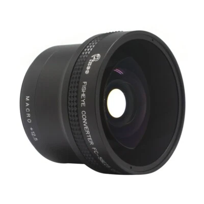 58mm 0.45X 52mm 0.25X Fisheye Wide Angle Lens For Canon Nikon Pentax Camera - Image 1 of 4