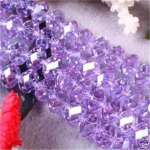 Natural 4x6mm Change Purple Crystal Faceted Roundel Gems Loose Beads 15" JL0825 - Picture 1 of 3