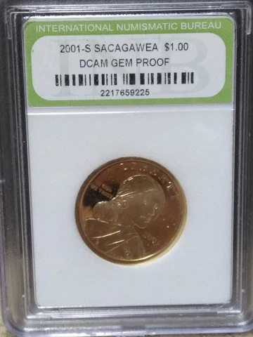 2001-S Gem Proof Sacagawea Dollar Cover
