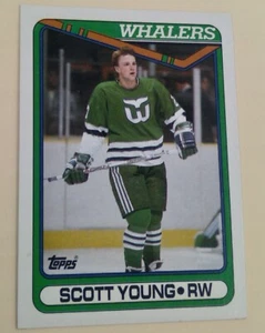 1990-91 Topps Hockey #84 Scott Young EXCELENTE - Imagen 1 de 2