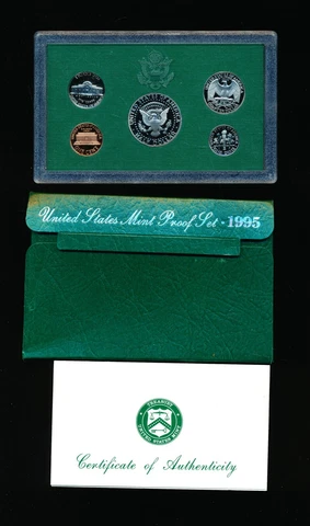 PROOF SET - 1995 WITH COA IN CASED Cover