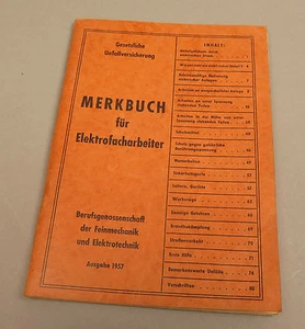 ri5163:Broschiert, Merkbuch für Electrofacharbeiter, Ausgabe 1957,80 Seiten. - Bild 1 von 4