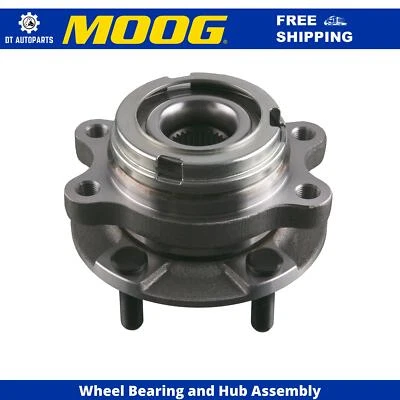 Conjunto de cojinete de rueda y buje delantero MOOG 2013-2020 Nissan Pathfinder Foto 1 de 4