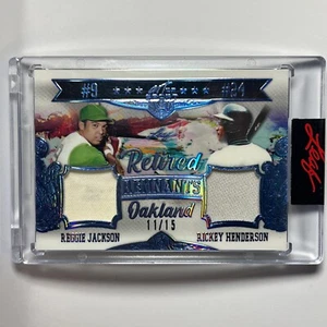 Leaf Art Of Sport Reggie Jackson, Rickey Henderson gioco ritirato usato reliquia - Foto 1 di 2