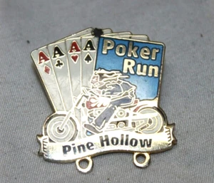 Poker Run Pine Hollow Pin, Oregon, Biker, Cards, Gambling - Picture 1 of 3