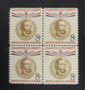 USA 1958 Lojos Kossuth - Champions of Liberty (MNH) Block - Picture 1 of 1