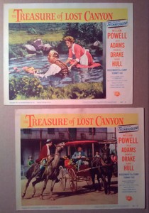 Lobby Card Lot~ TREASURE OF LOST CANYON ~1952 ~William Powell ~Rosemary DeCamp