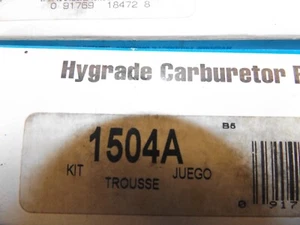 OEM NOS HYGRADE 1504A Kit Carburetor Rebuild - Picture 1 of 2