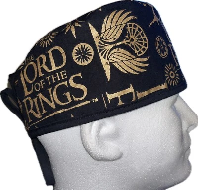 Lord Of The Rings Gold Scrub Hat Chemo Cap - Image 1 of 4
