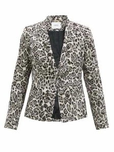 NWT ERDEM Animal Print Iris Blazer Jacket Size 12 US - Picture 1 of 5