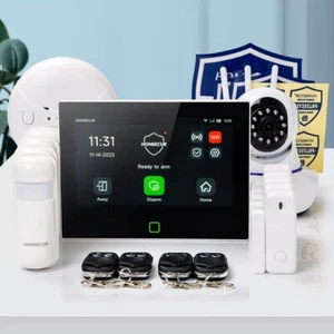 HOMSECUR WIFI 4G LCD SMS marcación automática antirrobo intruso sistema de alarma cámara IP - Imagen 1 de 17