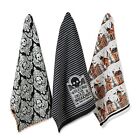 DII Happy Halloween Dishtowel Collection Embellished Cotton Kitchen Hand Towel