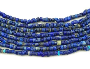 TINY Lapis Lazuli Afghani Rough Cut Beads 2.5mm Genuine Lapis (2402F064) Rustic - Picture 1 of 10