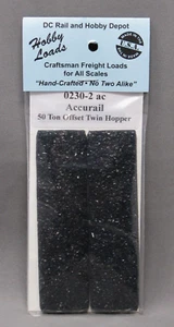 HOBBY LOADS Custom Coal Loads (2) #0230 Accurail 50 Tonnen Offset Twin Hopper, C10 - Bild 1 von 6