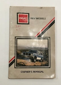 1988 GMC R&V Models Owner's Manual Glove Box X-8809C USA Good Cond - Picture 1 of 7