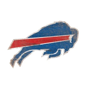 Buffalo Bills Distressed Logo Cutout Schild - Bild 1 von 1