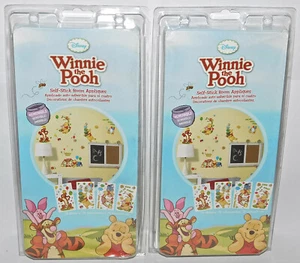 Disney Winnie Pooh Self-Stick Room Appliques 76 Stickers, Removable Lot of 2 NEW - Picture 1 of 2