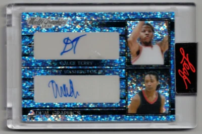 DALEN TERRY TYTY WASHINGTON JR 22/23 Leaf Autograph Signed SPARKLES Rookie # /10 - Image 1 of 2