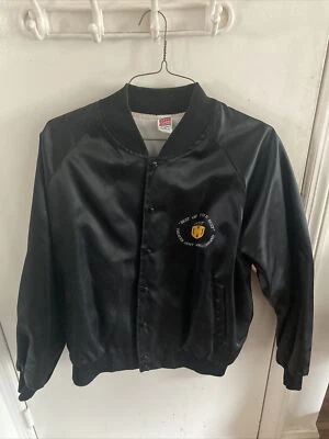 Vintage Soffe Nylon Satin Jacket Size L “21st Theater Army Area Command” - Black — 第 1/4 张图片