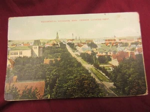 Brandon Manitoba 1911 postcard street scene Souvenir mailing card #2509 - Picture 1 of 2