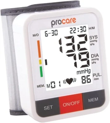 Arise Medical Procare Automatic Wrist Blood Pressure Monitor - 5.3" – 7.7" - Image 1 of 4