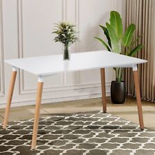 Retro Dining Table With Wooden Legs Home Kitchen dining Room Furniture Tables