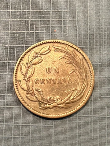 Ecuador Un Centavo 1890 XF Rare Coin Cover