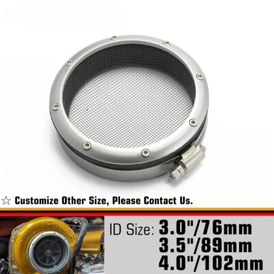 3" Turbo Mesh Guard Screen Inlet Grill Protector 3 inch Boost Junky Racing
