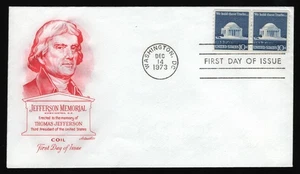 #1520 10c Jefferson Memorial-Pair, Artmaster-Add FDC **ANY 5=FREE SHIPPING** - Picture 1 of 1