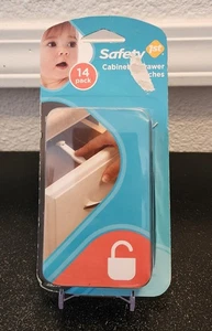 Nuova sicurezza 1° confezione 14 serrature armadio impugnatura larga e chiusure cassetto a prova di bambino bambino - Foto 1 di 2