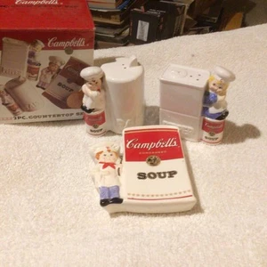Campbell Kinder Salz und Pfefferstreuer Set mit Löffelablage Westwood International - Bild 1 von 13