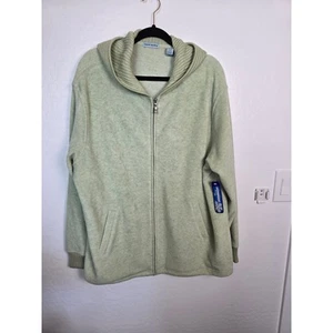 New Marsh Landing Fleece Hoodie size XL green - Picture 1 of 6