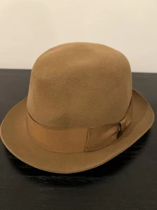 Borsalino Nilo Alessandria Smooth lined, Cannete Band Band, Felt Small Brim  - Picture 1 of 7