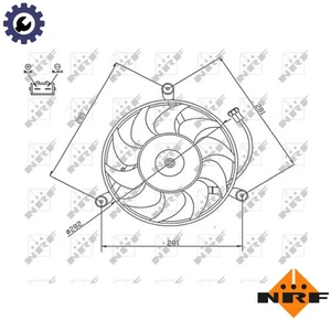 FAN RADIATOR 47745 FOR AAC 2.0L PD 1.8L 1X/ABL 4cyl AAB/AJA 2.4L AAF/ACU 2.5L - Picture 1 of 9