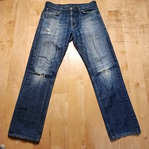 Polo Ralph Lauren Denim & Supply Jean 32x31 Dark Distress Straight Fade (30 tag) - Picture 1 of 16