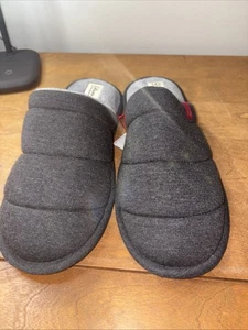 Deluxe by Dearfoams Hausschuhe Unisex Größe 11-12 L Neu mit Etikett grau - Bild 1 von 4