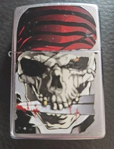 Zippo Street Metal Skull B 12 - Picture 1 of 7