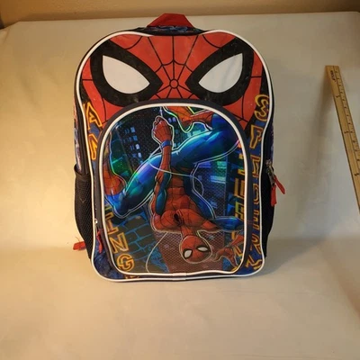 Spider-Man - Mochila Marvel Niños con Doble Bolsillos Laterales, Correas Ajustables Foto 1 de 4