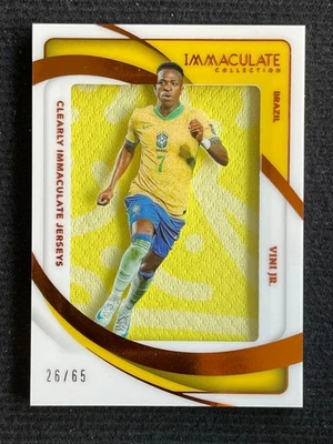 Vini Jr. 2024-25 Panini Immaculate Collection Clearly Jerseys 26/65 #CJ-VJR - Image 1 of 2
