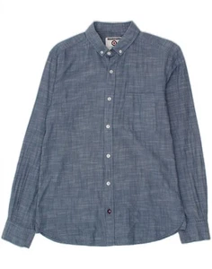 LAMBRETTA Mens Shirt Small Blue Cotton RH06 - Picture 1 of 3