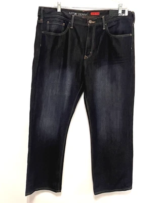 Apt. 9 Pantalones de mezclilla rectos desgastados lavado oscuro tiro medio para hombre AP329006 talla 40x30 nuevos con etiquetas Foto 1 de 4