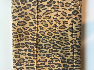 Vintage RALPH LAUREN Leopard Print ARAGON FULL Flat Sheet Cotton MADE USA 95x74 - Picture 1 of 9
