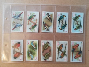 Wills Overseas-Birds Of Brilliant Plumage-'Four Aces'-Full set of 52 in sleeves - Picture 1 of 10