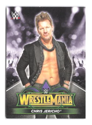 2018 Topps WWE Road To Wrestlemania Chris Jericho 34 Roster R-10 AEW WCW - Image 1 of 2