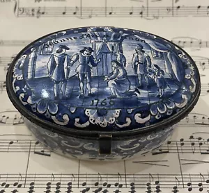 RARO Antiguo Joyero Francés Juana de Arco en Porcelana Chinon c1760 - Imagen 1 de 8