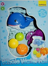whale waterfall bath toy